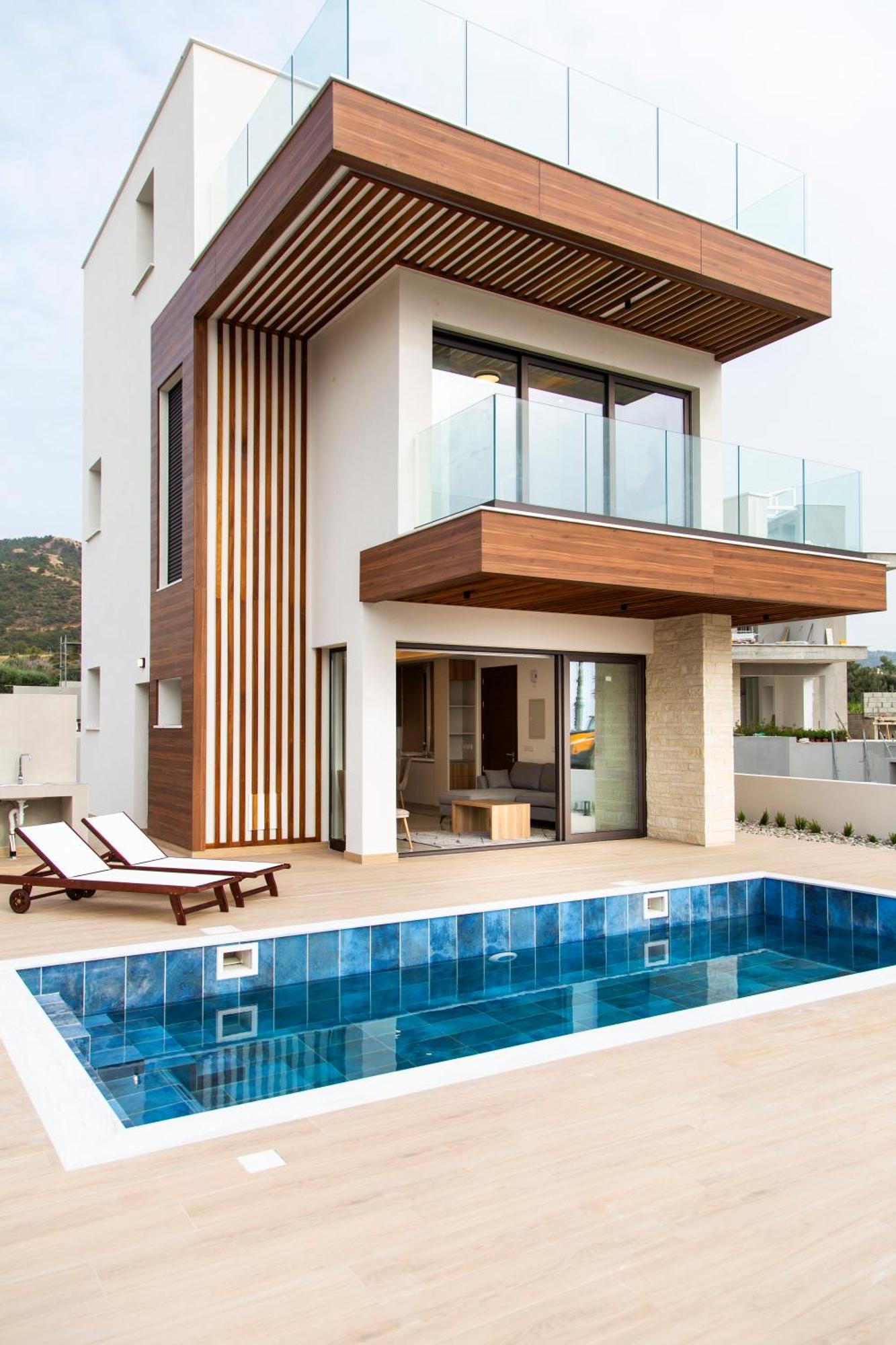 Santa Barbara Seafront Villas W Jacuzzi Pool Paphos Eksteriør bilde